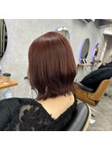 ブリーチなしダブルカラー、オレンジブラウン