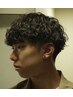 【人気No.2】メンズカット＋波巻きスパイラルパーマ￥13000