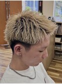 金髪スパイキーショート[津田沼/メンズ/メンズカット]