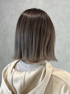 ラック(LUCK) バレイヤージュ/船橋/くすみベージュ/細めハイライト