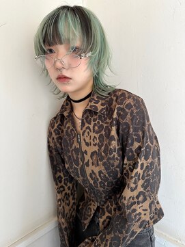 キー(kii) mint × wolf cut