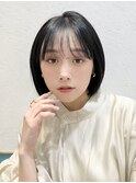 ミニウルフレイヤーカット顔周り前髪韓国ショートボブ/立川