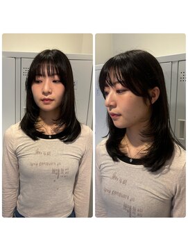 アズーア ヘアーアンドスパ(azure hair&spa) ザクザクレイヤー＆似合わせ顔周りカット
