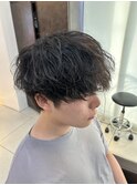 シャドウパーマ　マッシュパーマ
