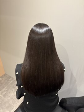 イオエ 西梅田(ioe) ブリーチなしカラー/髪質改善/ミルクティーベージュ/顔へア