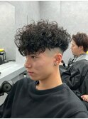 ショートハーパー メンズパーマ バーバー スペインカール