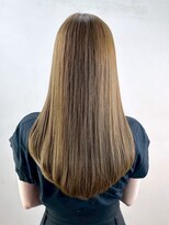 アイティーバイアルバム 松戸店(IT by ALBUM)&nbsp;おくれ毛前髪カットオリーブベージュロング_ba557221