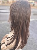 マロンベージュ グレージュ ヘアカラー 髪質改善 ヘアケア