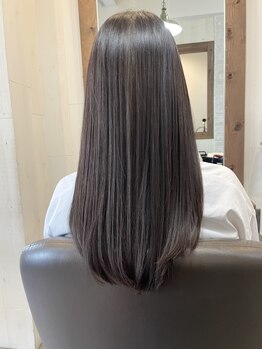 ヘアーサロン リベット(hair salon Libett)の写真/【加古川/髪質改善/縮毛矯正】一人一人のダメージに合わせた負担の少ない美髪のメテオストレート◆