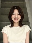 レイヤー/セミロングボブ髪質改善縮毛矯正白髪ぼかしショート