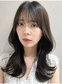 韓国風レイヤーカット髪質改善ダブルカラーハッシュカット