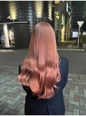 ミルクティーベージュ　韓国ヘア　ブリーチカラー