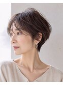白髪ぼかし脱白髪染め大人ショート40代50代60代