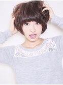 甘めモテ☆シルエットのエアリーマッシュショート【小岩】