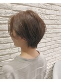 ショートボブ/20代/30代/40代/50代/ベージュ
