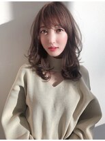 ラノバイヘアー(Lano by HAIR) 【Lano by HAIR】関亜梨佐 ストレートバング小顔ミディアム