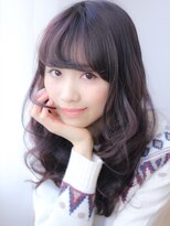 マイラ 銀座(myla)&nbsp;小顔透明感透け感暗髪ピンクパープルモーブアッシュくすみカラー