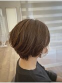 大人丸みショートボブ