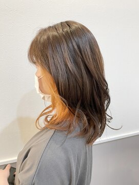 トキ(TOKI) オレンジ☆インナーカラー