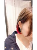 ボブとイヤリングカラーは相性抜群◎