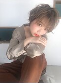 前下がりショート×ニュアンスカラー×ビターショコラ×所沢
