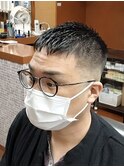 スキンフェードベリーショートスタイル(コンマヘア)新大塚