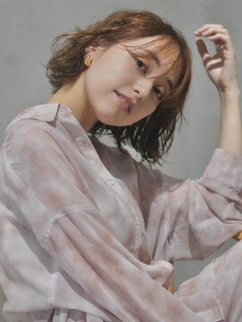 イミ(imi) 大人ボブ/パーマボブ/前髪パーマ/ココアベージュ/髪質改善[登戸]