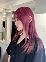 ファイブバイジエクト 堀江(FIVE by The Ect)&nbsp;シースルーバング×サイドバング×ピンクラベンダー☆