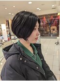 大人前下がりショート
