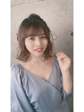 ニスル 町田店(NISURU) 似合わせカット/大人ガーリー/ダークアッシュ/着物/町田/町田駅