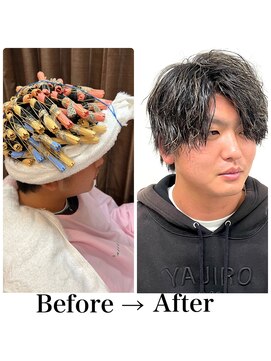 ヨシザワインク ハコザキ 水天宮前 日本橋人形町(YOSHIZAWA Inc.HAKOZAKI) ビフォーアフター/スパイラル/カジュアル/ツーブロック/眉毛