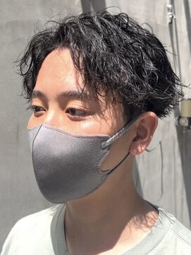 メンズココ 清澄白河店(MENS COCO) ツイストスパイラルパーマメンズパーマセンターパートマッシュ