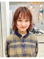 テトヘアー(teto hair) ボブパーマ　ウェーブパーマ　ケア　くるくるオレンジブラウン