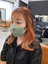 ラゴム 池袋(LAGOM)&nbsp;オレンジとブラウンのMIXカラー[池袋/髪質改善]