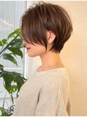 髪質改善イノアカラー白髪染め◎ショート/ボブ/顔周り前髪カット