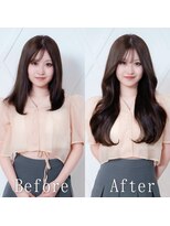 あるじゃんすー 千葉店 ダークモカ#シールエクステ#レイヤーカット#韓国#ウェーブ#千葉