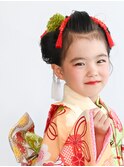 七五三7歳/3歳日本髪ヘアアレンジ/ハーフ成人式/代々木着付け