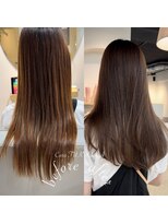 カラ フクオカ(Cara FUKUOKA)&nbsp;《★髪質改善うる艶水素カラー＋カット★》マロンベージュ