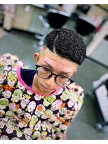 バーバーショップイシカワ(BARBER SHOP イシカワ)&nbsp;濡れパンサイドパートスタイル
