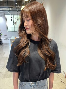 キャロルガーデンズ ボコカ 表参道(Carroll Gardens bococa) 【kacho】ロングレイヤー×ブラウンカラー