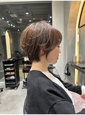 イメチェン外ハネボブ美髪ワイドバングレイヤーショート/大宮