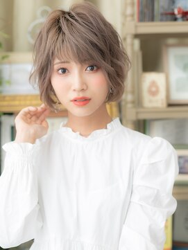 カバーヘア イヴ 戸頭店(COVER HAIR EVE) 韓国風ショコラアッシュ小顔くせ毛ショートh3戸頭20代30代40代