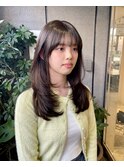 【ミディアム】小顔になる顔周りレイヤー