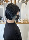 インナーカラー×グリーン