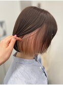 インナーカラー/ピンクヘア/フェイスフレーミング