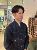 センターパートメンズパーマ