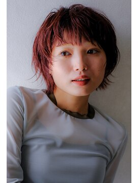 エン(en,) ショートウルフ/カシスピンク