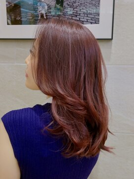 ピークアブー 銀座並木通り(PEEK-A-BOO) カシスレッドカラーロングレイヤー