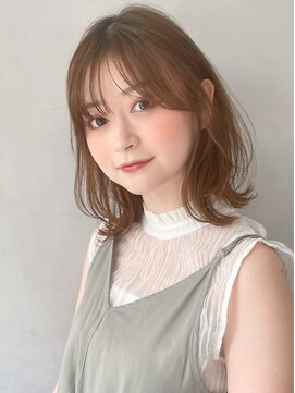 リヤン 表参道(lyann) 暗めカラーデザインカラーフェイスフレーミングミディアムヘアa