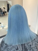 ラック 表参道(LUCK)&nbsp;アクアブルー/ケアブリーチ/表参道/原宿/デザインカラー